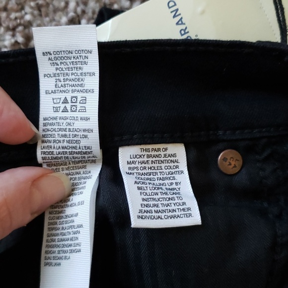 NWT Lucky Brand Black Sweet Boot Jeans Sz 12/31 A - Picture 6 of 8